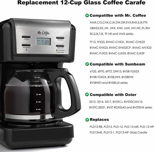 12-Cup Glass Carafe with Lid N60657