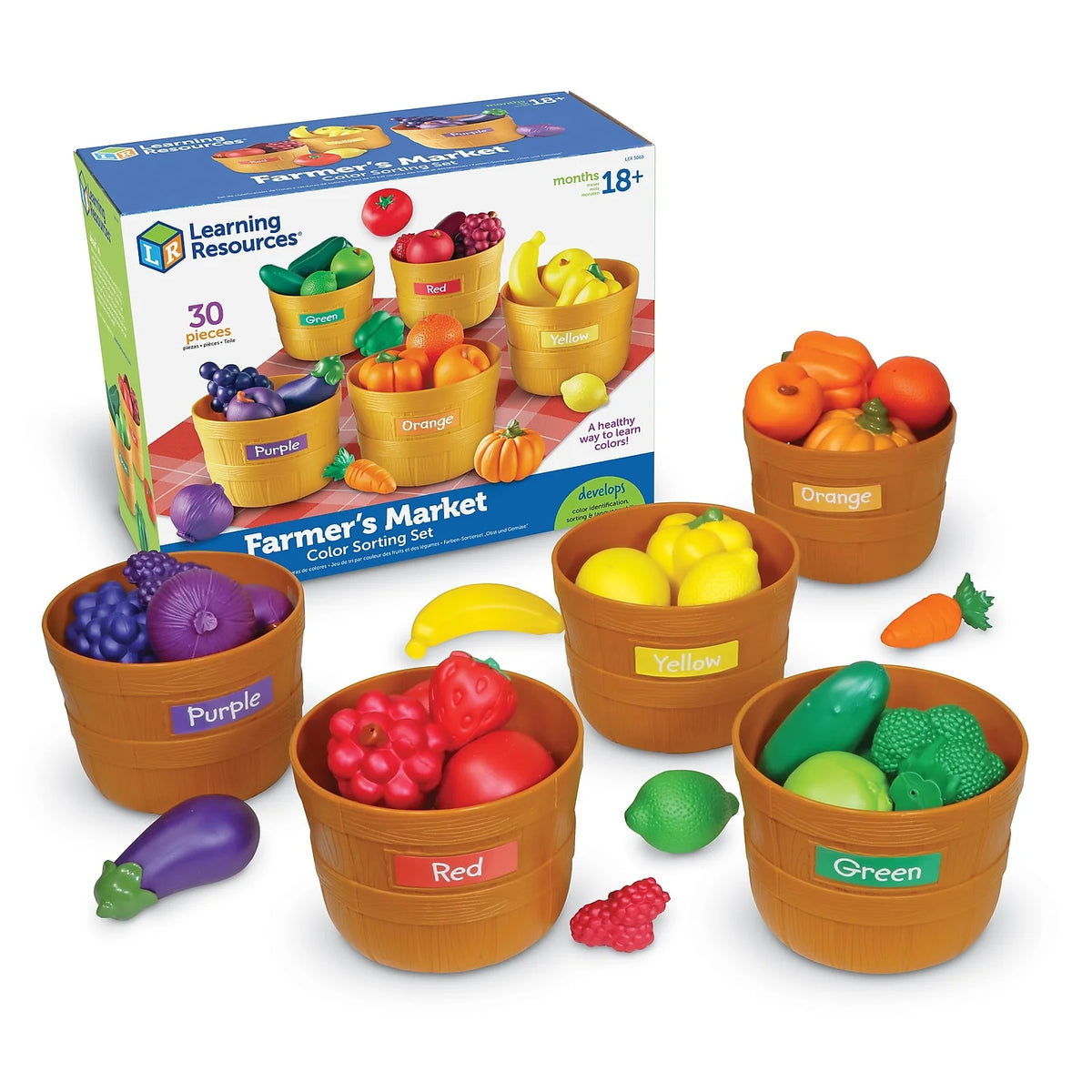 Multicolor 30 Piece Set Pretend Play Kitchen Food Z541