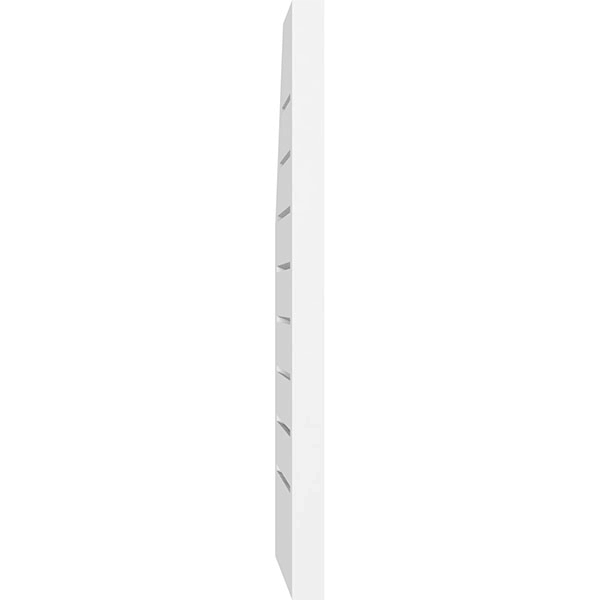 Half Octagon Top Right Surface Mount PVC Gable Vent T910