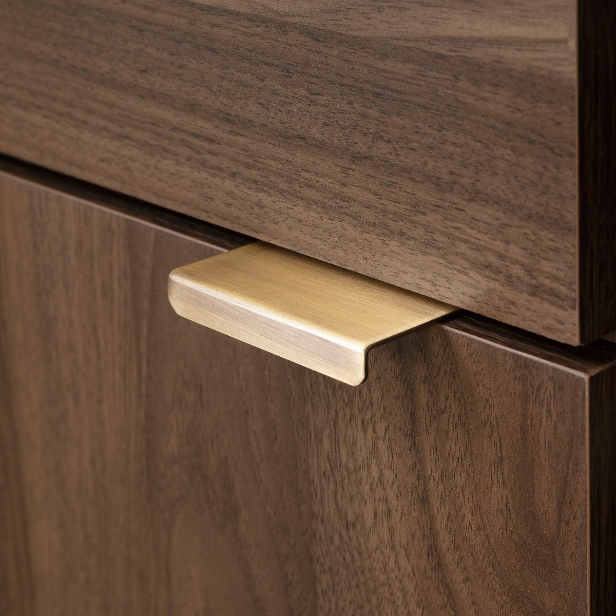 Buffet with Storage in Natural Walnut and Faux Carrara Marble E4949