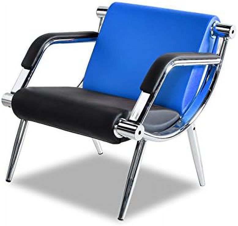 Blue And Black PU Leather Office Reception Chair I894819