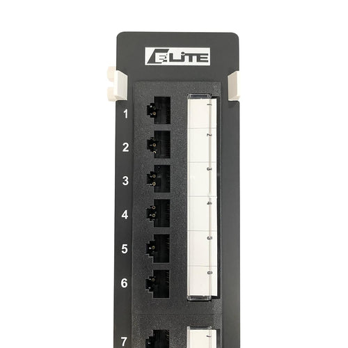 12-Port Vertical Patch Panel with 89D Bracket, Pack of 2 I46526