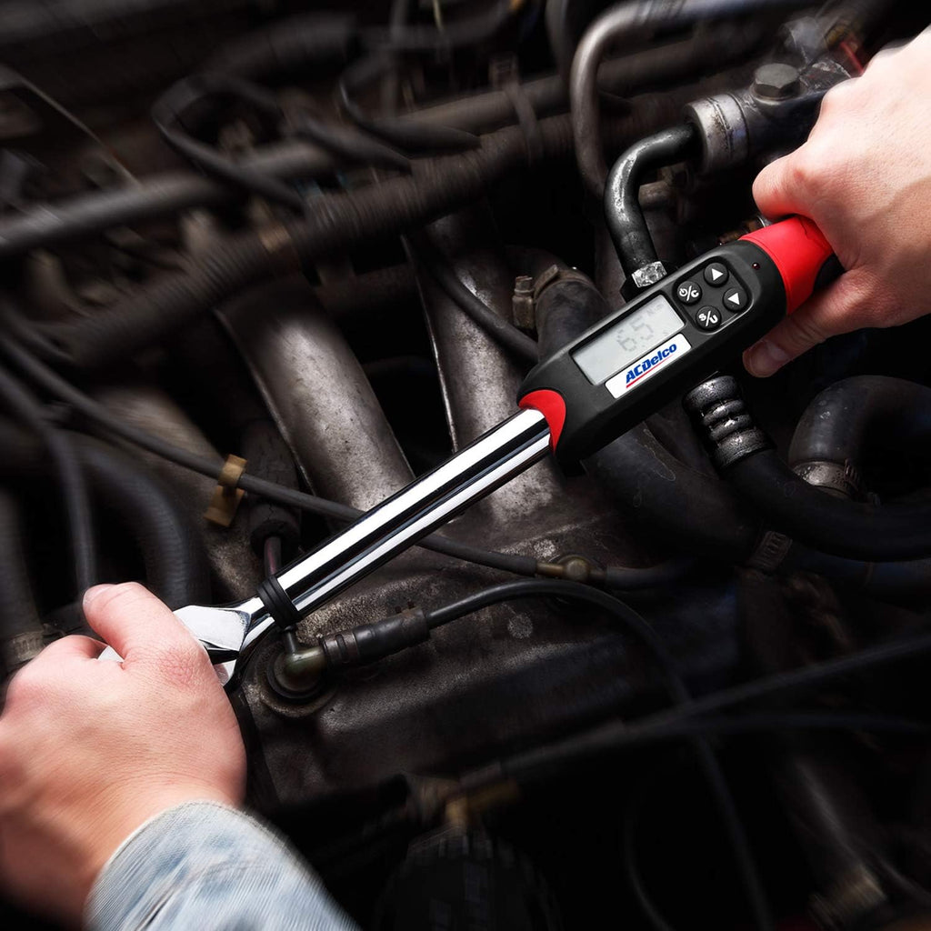 Heavy Duty Digital Torque Wrench with Buzzer and LED Flash Notification L359