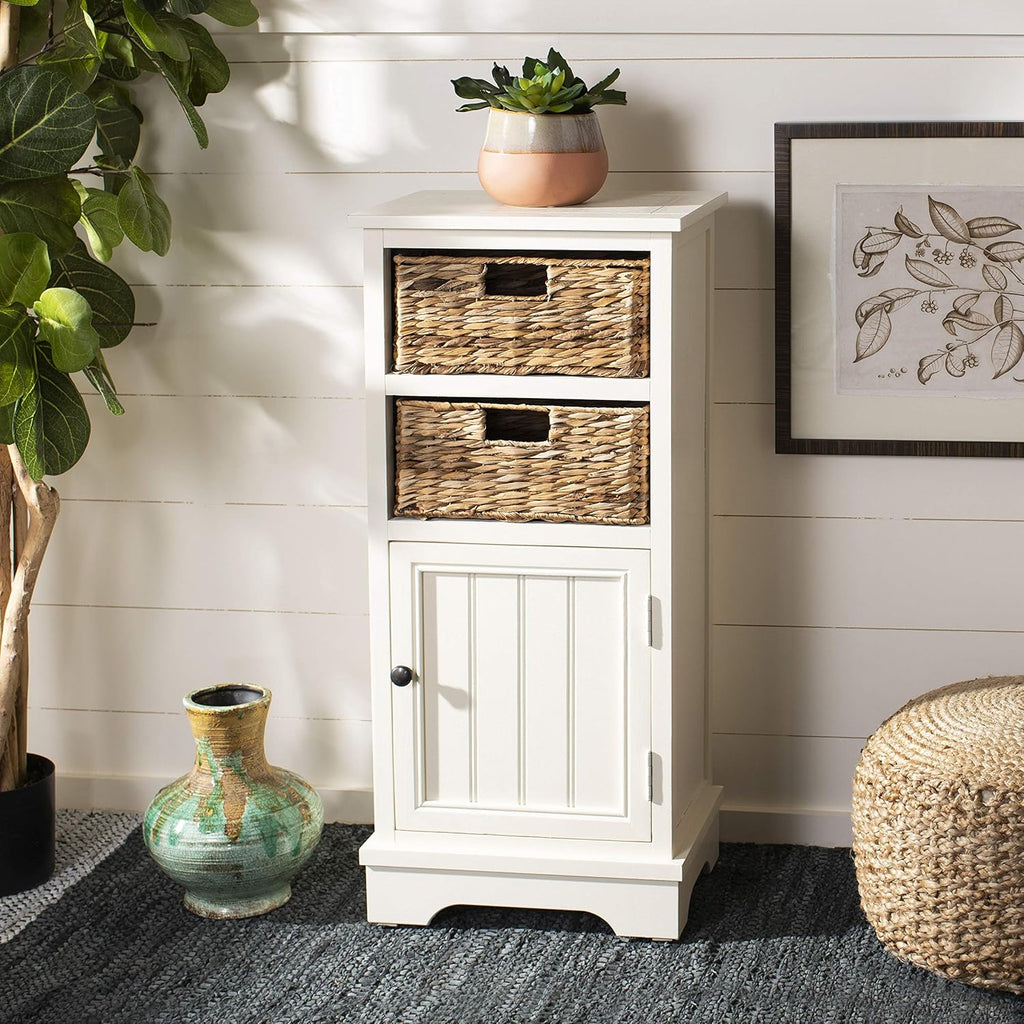 Distressed Black Cabinet F38085