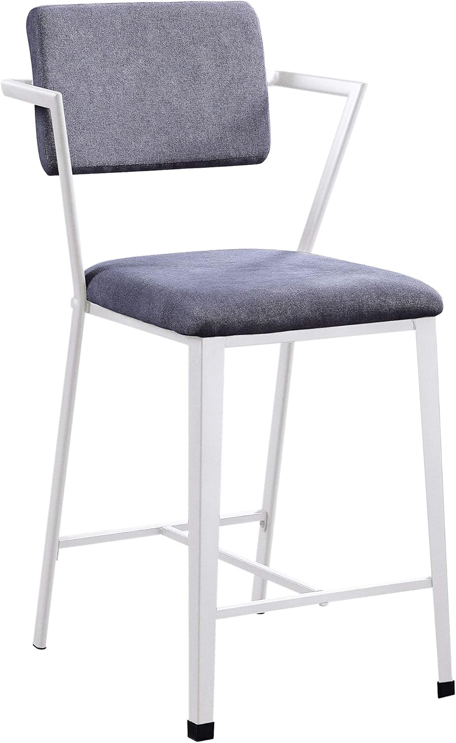 Gray Fabric Counter Height Chair Set of 2 Q423