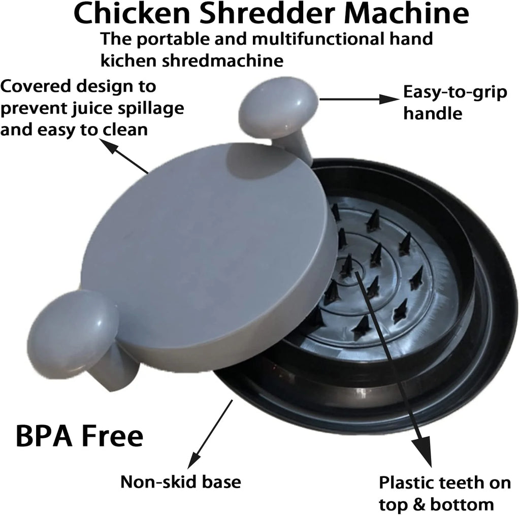 Chicken Shredder Tool with Handles and Non-Skid Base I6357