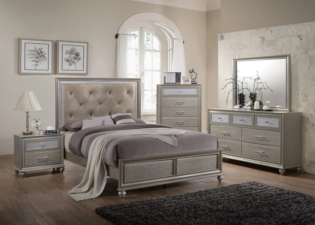Champagne 4pc Full Size Bedroom Set U821