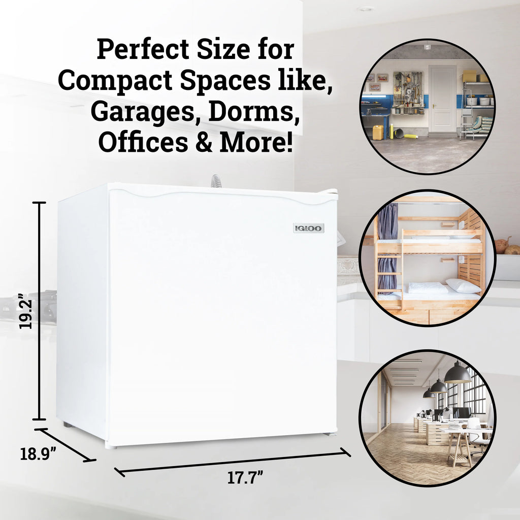 White 1.6 Cu.Ft. Refrigerator With Freezer X602