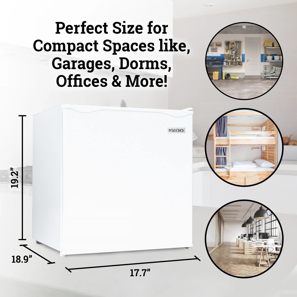 White 1.6 Cu.Ft. Refrigerator With Freezer X602