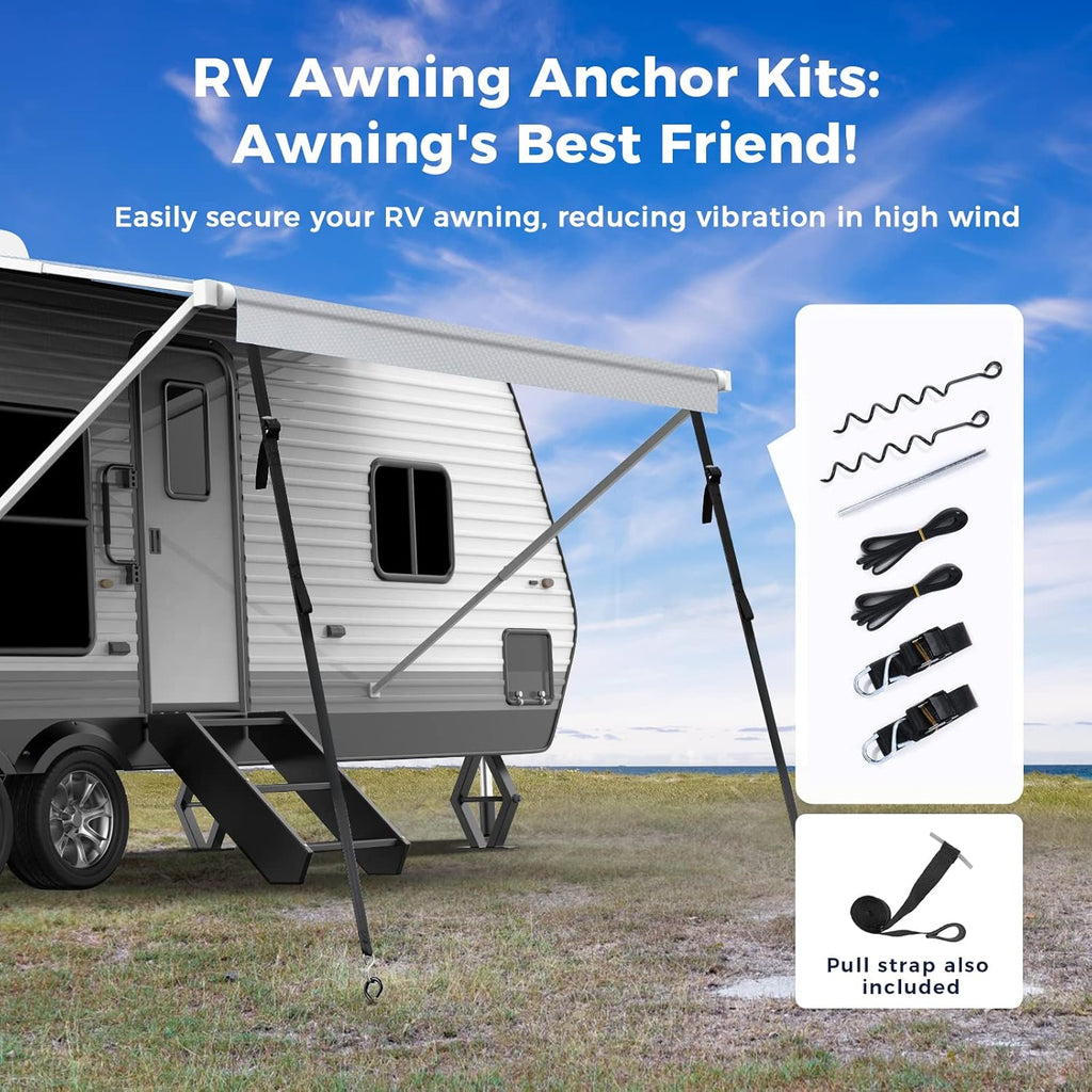 RV Awning Fabric Replacement 20' Gray Z482