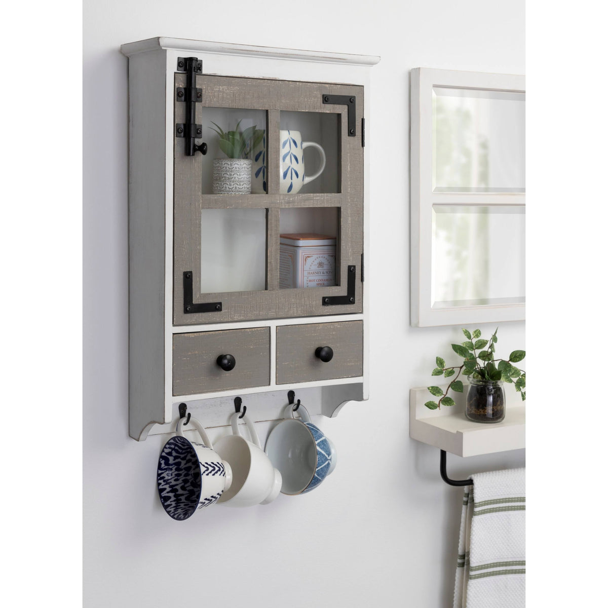 Brown Decorative Wood Wall Cabinet H7193