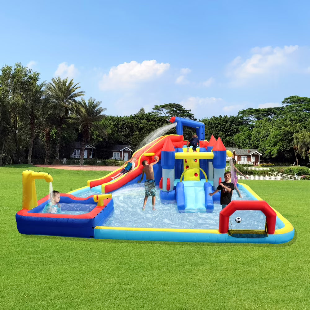7 in1 Inflatable Water Bounce House with Splash Pool O392