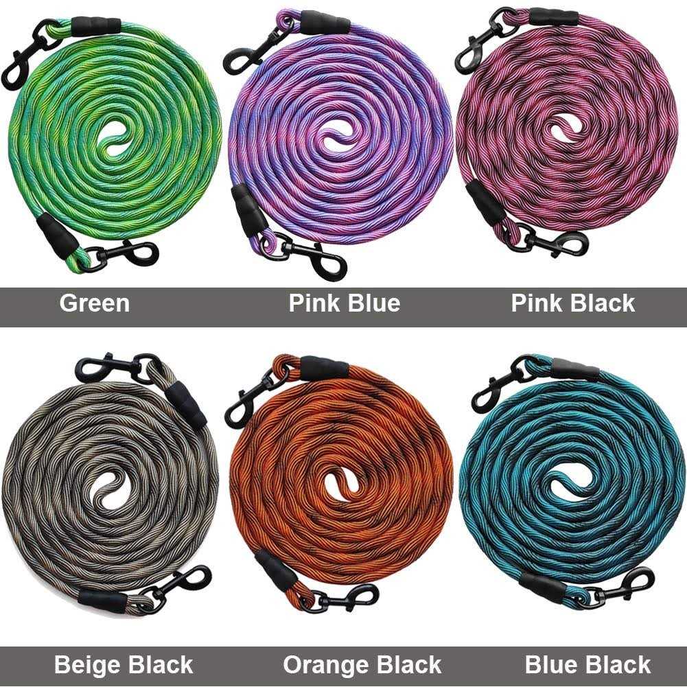 8ft/12ft/20ft/30ft/50ft Dog Tie-Out Long Rope Leash A2796