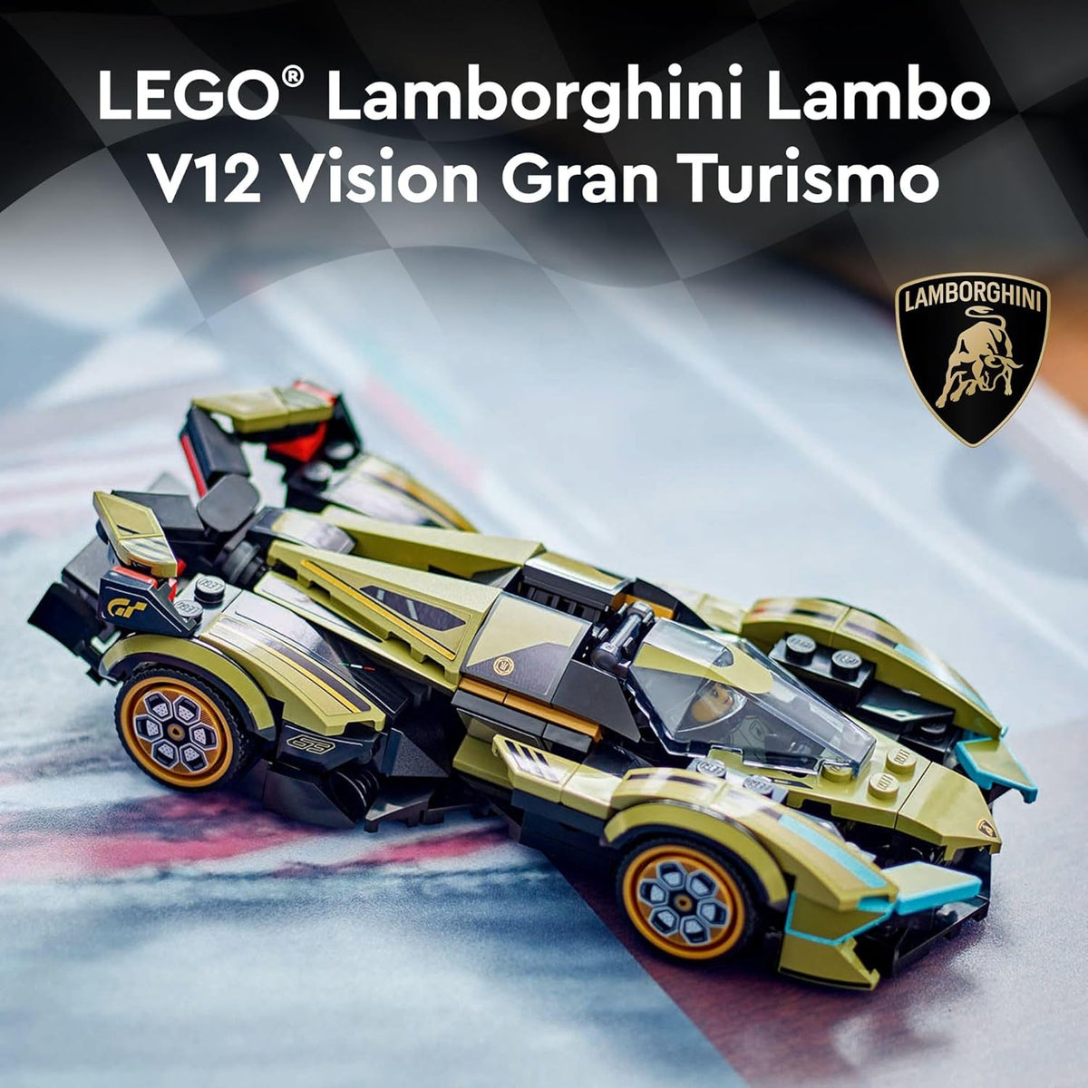 LEGO Speed Champions Lamborghini Lambo V12 Vision GT Super Car Building Toy Set V37907