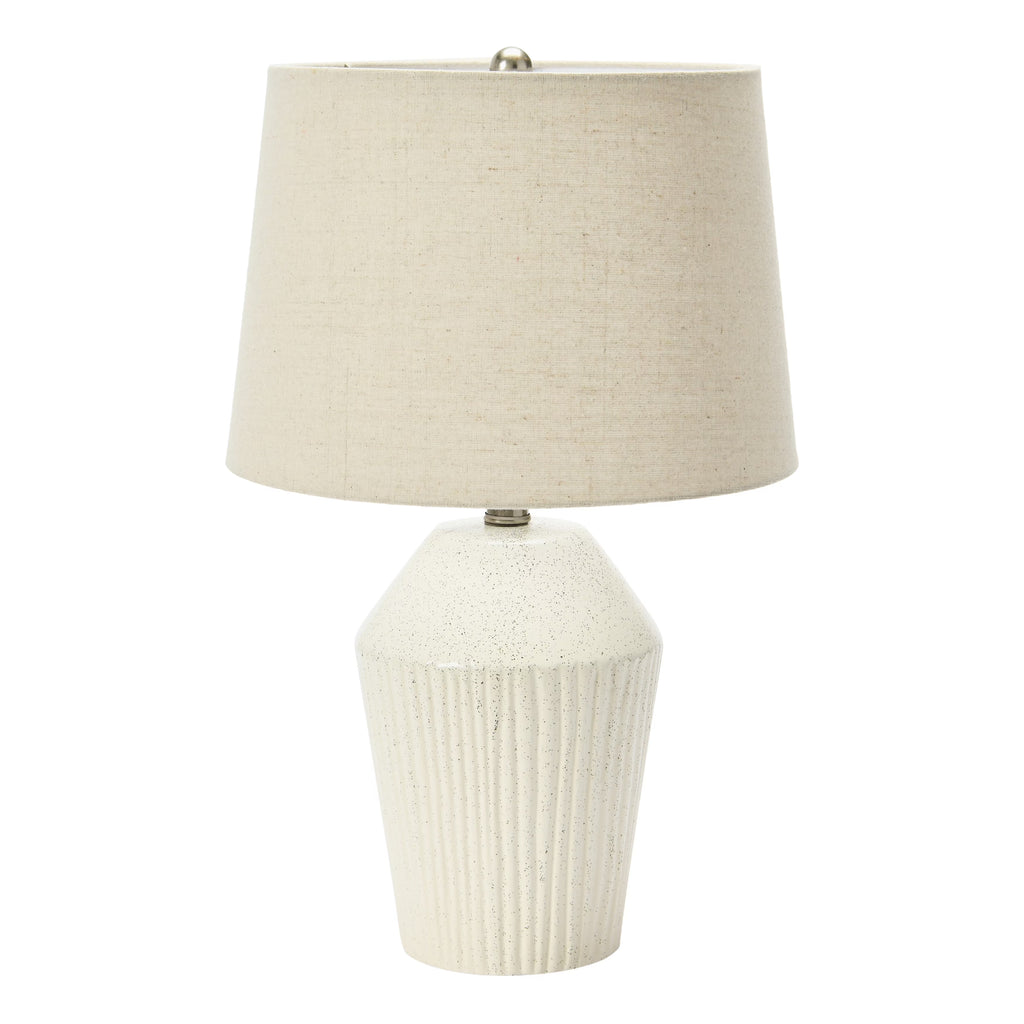 13" Round Stoneware Desk Lamp F25367