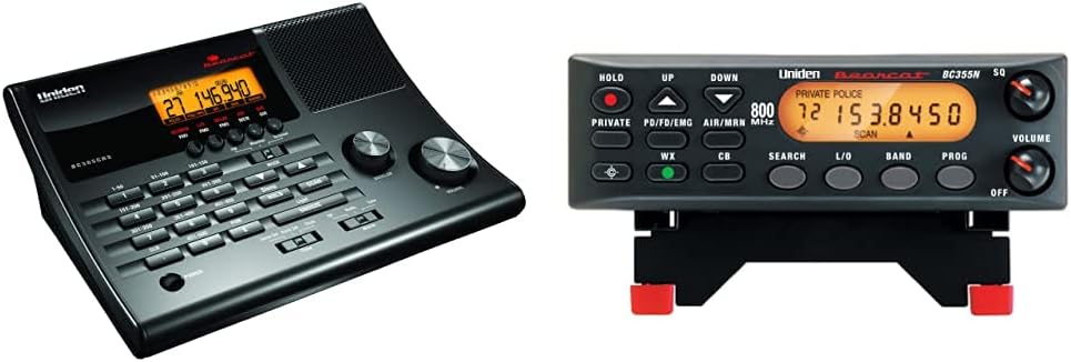 Black Clock/FM Radio Scanner with Weather Alert O3903