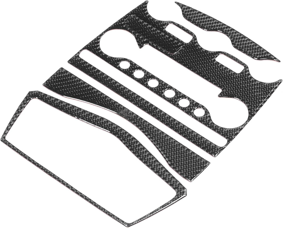Console AC CD Panel Cover Carbon Fiber Pack of 2 D83421