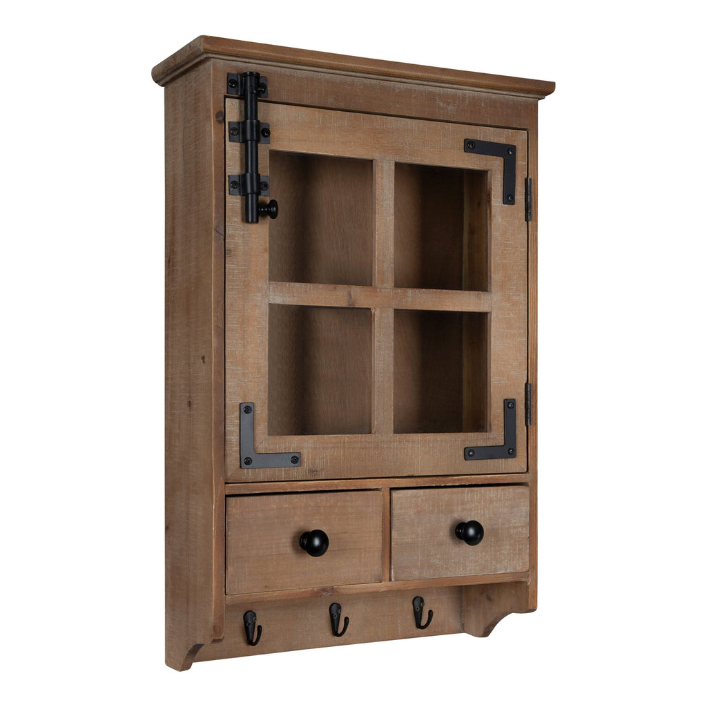 Brown Decorative Wood Wall Cabinet H7193