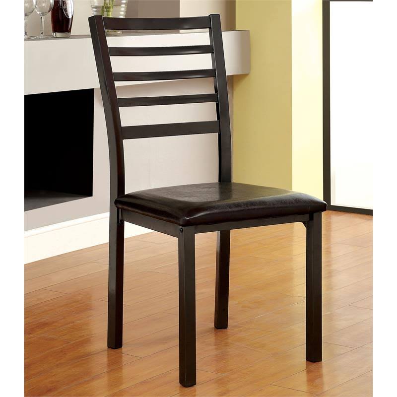 7 Piece Dining Set in Black Q7227