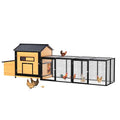 Extra Large Outdoor Chicken Coop with Nesting Box & Leak-Proof Tray Y10373