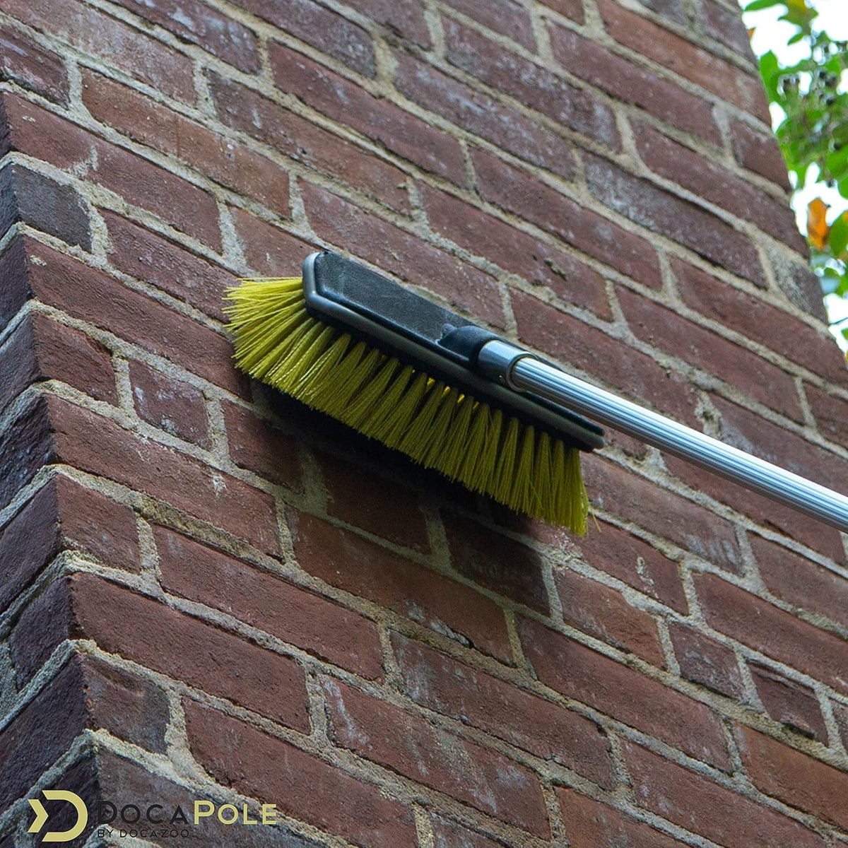 11 Inch Hard Bristle Deck Brush with Telescoping Pole, Pack of 2 Z6689
