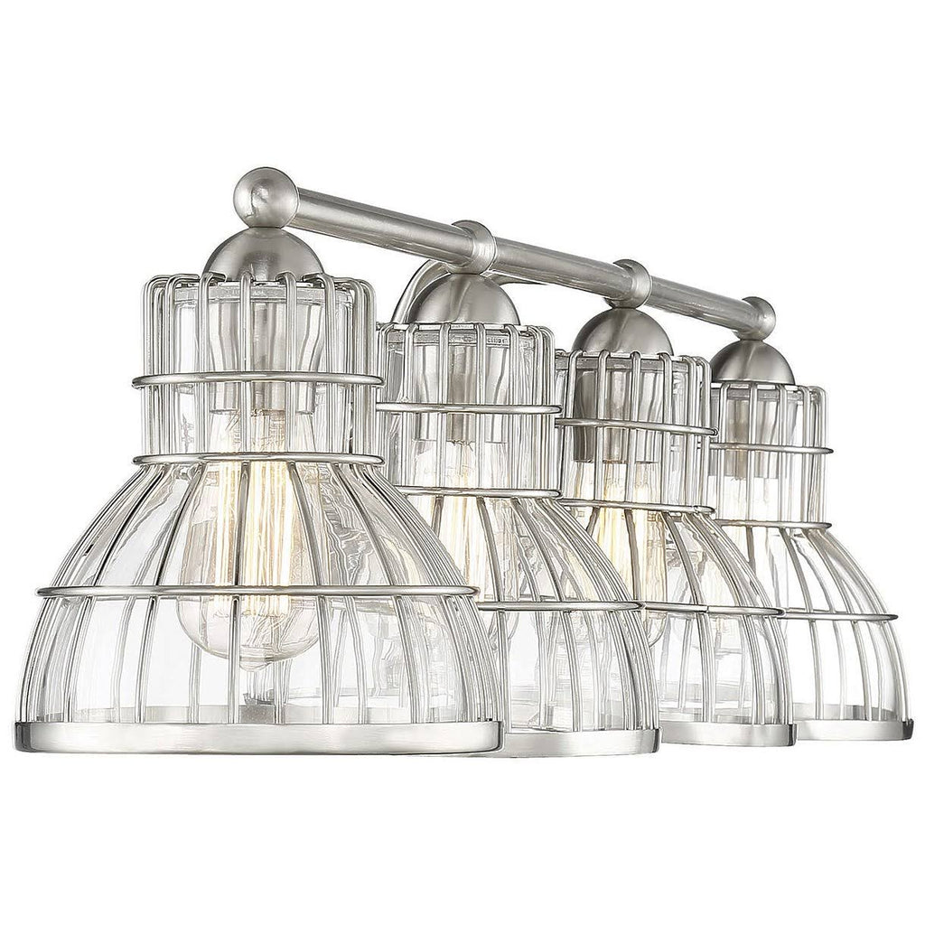 4 Light Bath Bar, Satin Nickel U257595