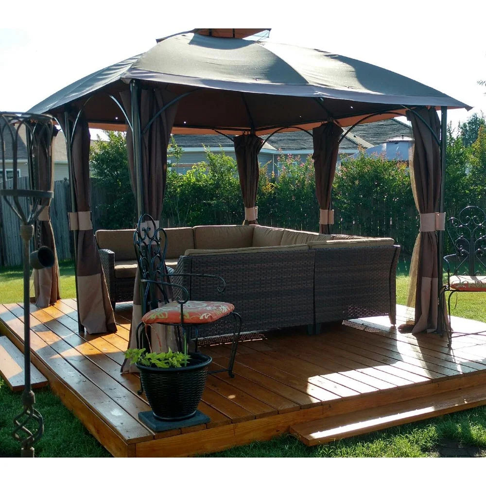 Replacement Canopy and Netting for Six Post Gazebo T7336