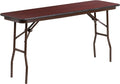 Mahogany Melamine Laminate Folding Training Table W4416
