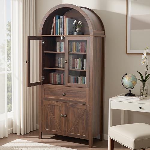 Pantry Cabinet with Drawer, 2 Cabinets and 6 Door Shelves, Adjustable Shelves, 71.65" R53194