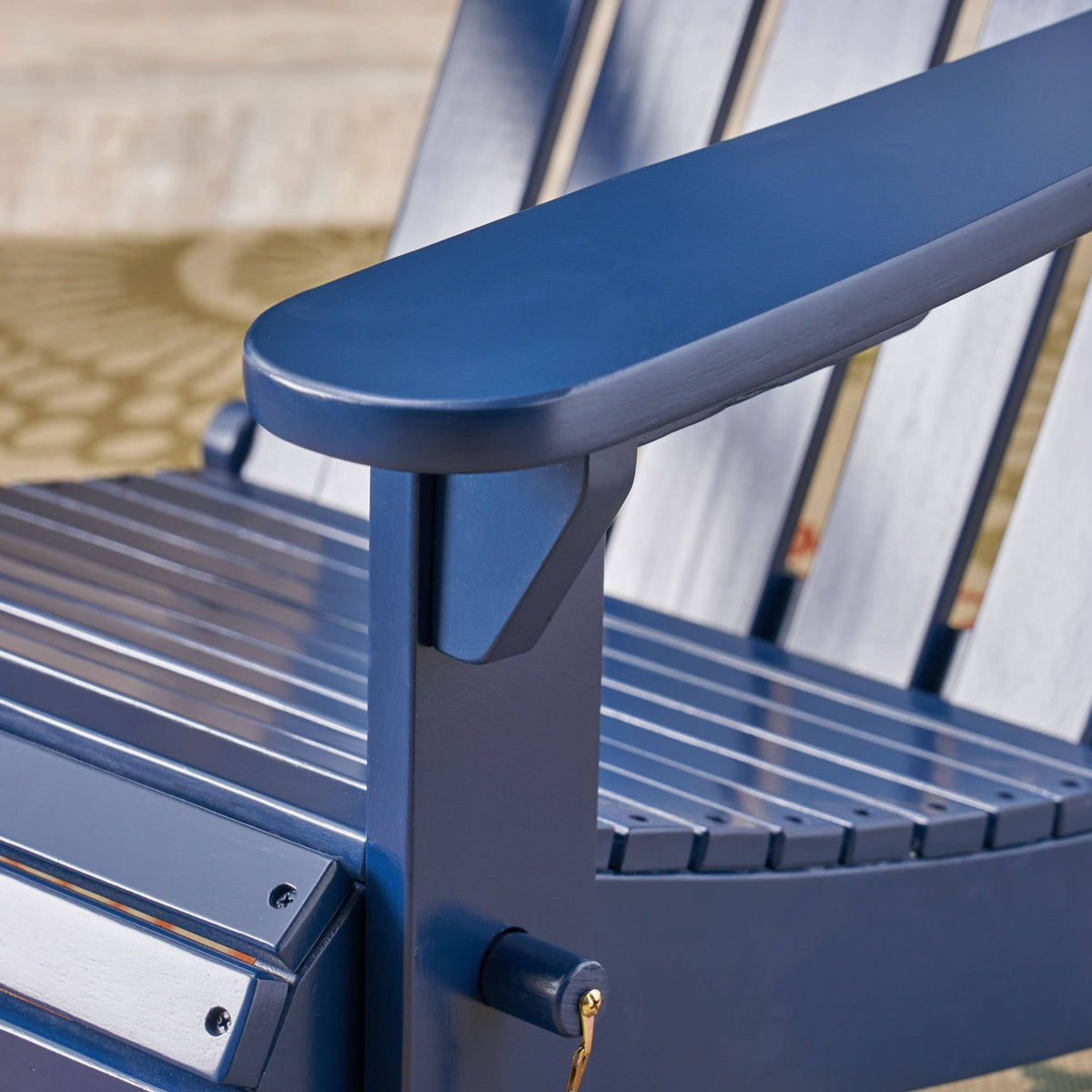 White Finish Acacia Wood Adirondack Chair X447