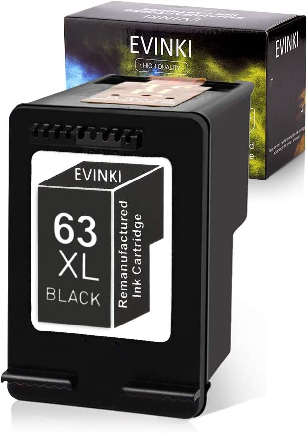 63XL Black and Color Ink Cartridge Combo Pack of 2 D1270