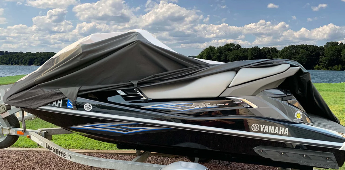 Black/Grey Jet Ski PWC Cover C360732