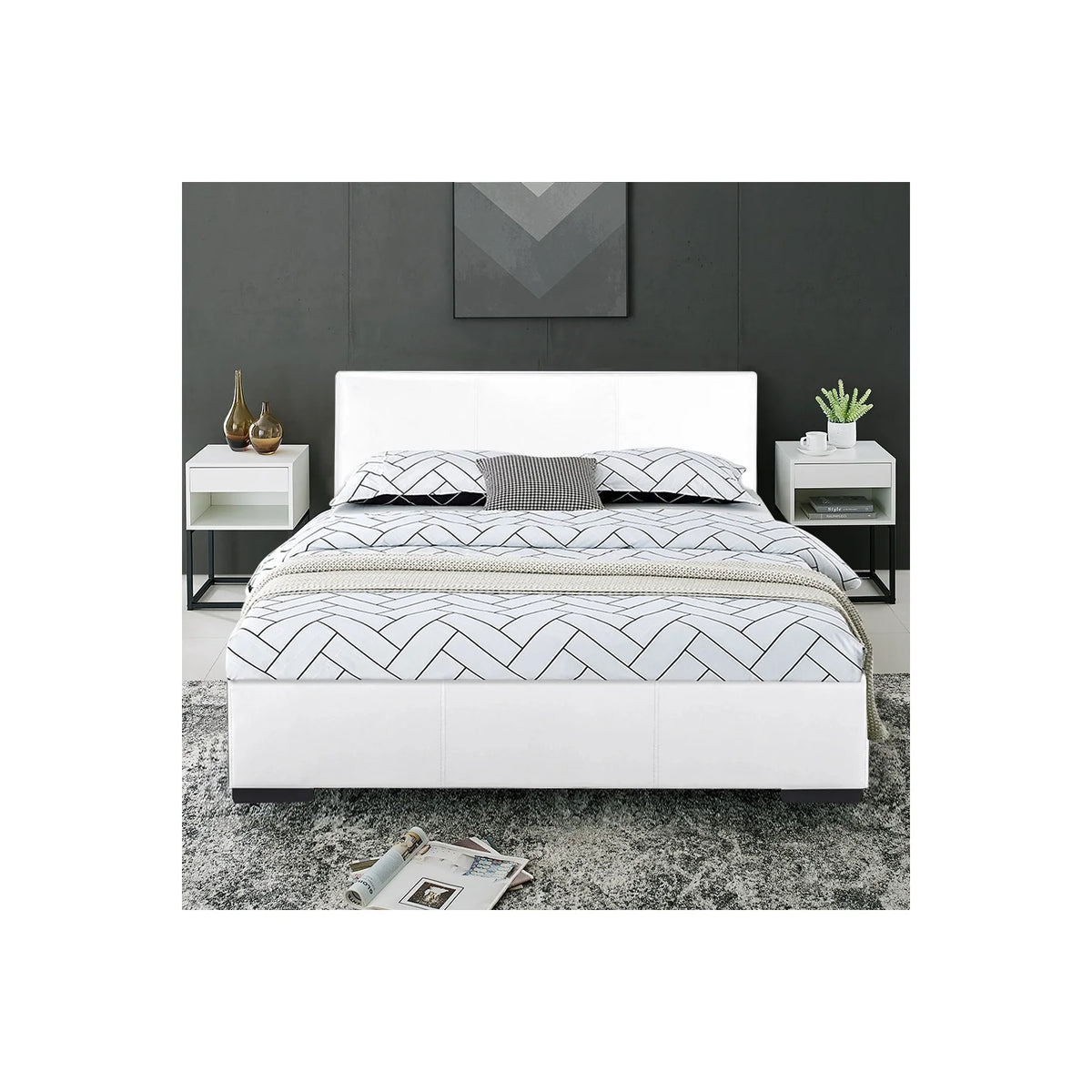 White King Platform Bed V346138