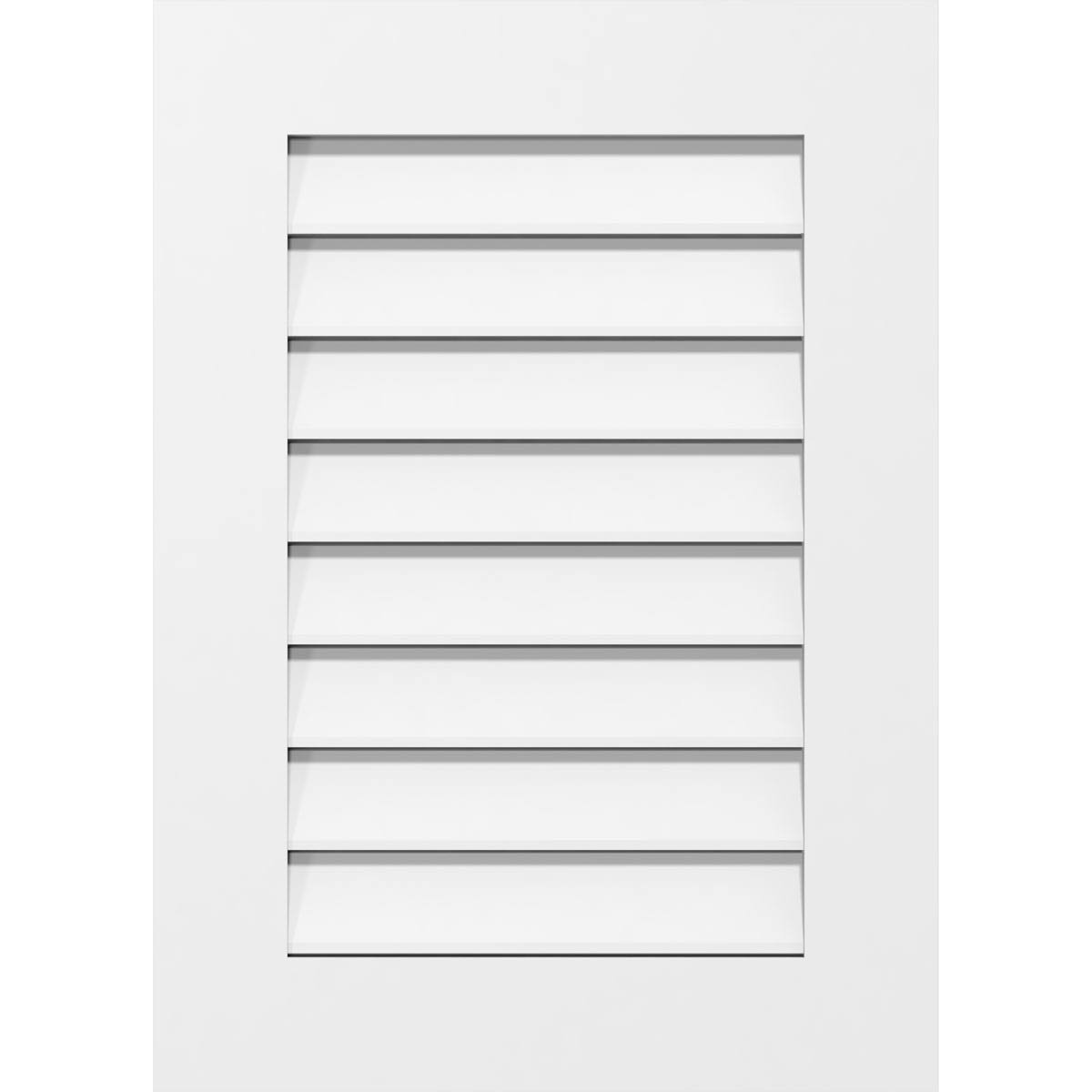 Vertical Surface Mount PVC Gable Vent N7890