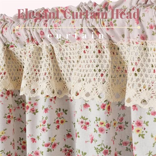 Beige Cotton Linen Tier Curtain 36 Inch Long 1 Panel G40741