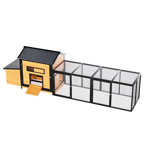 Extra Large Outdoor Chicken Coop with Nesting Box & Leak-Proof Tray Y10373