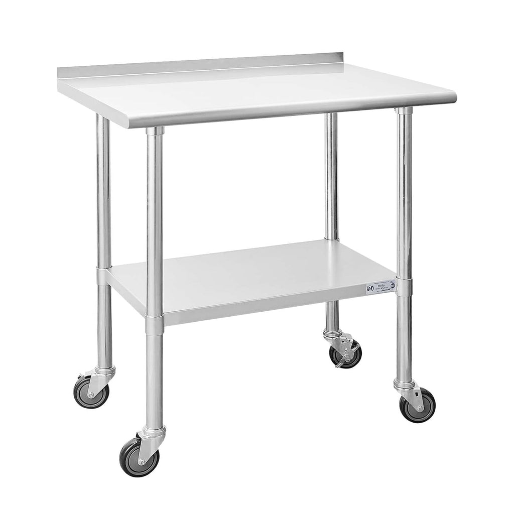 Stainless Steel Table with Caster Wheels T2382