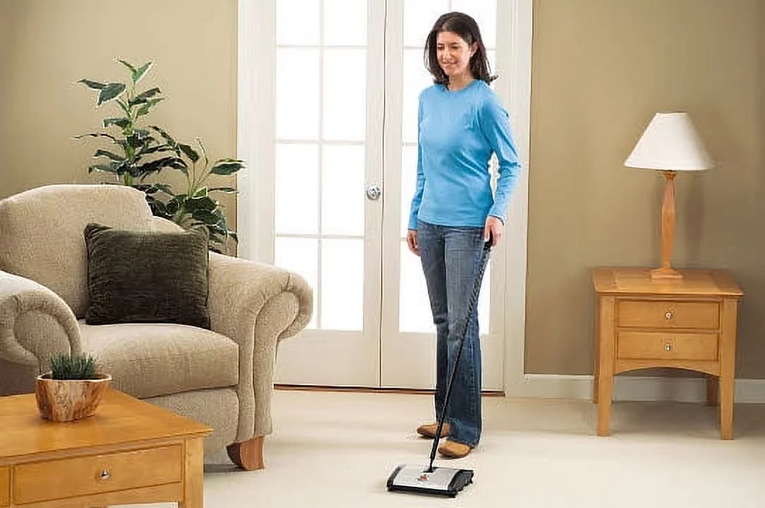 Natural Sweep Carpet & Floor Manual Sweeper H8913