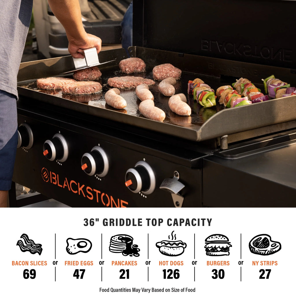 4-Burner 36 Propane Griddle with Hard Cover P791501