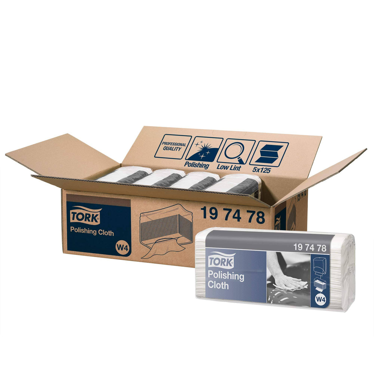 White 1-Ply Polishing Cloth C55189