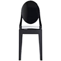 Black Stackable Plastic Side Chair M532