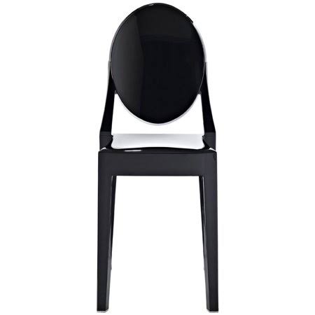 Black Stackable Plastic Side Chair M532