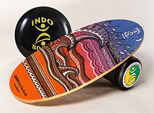 Original Training Package Balance Board with Deck, Roller, Cushion and Exercise Poster A1172