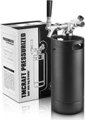 128oz Pressurized Stainless Steel Mini Keg with Cooler Jacket X586934