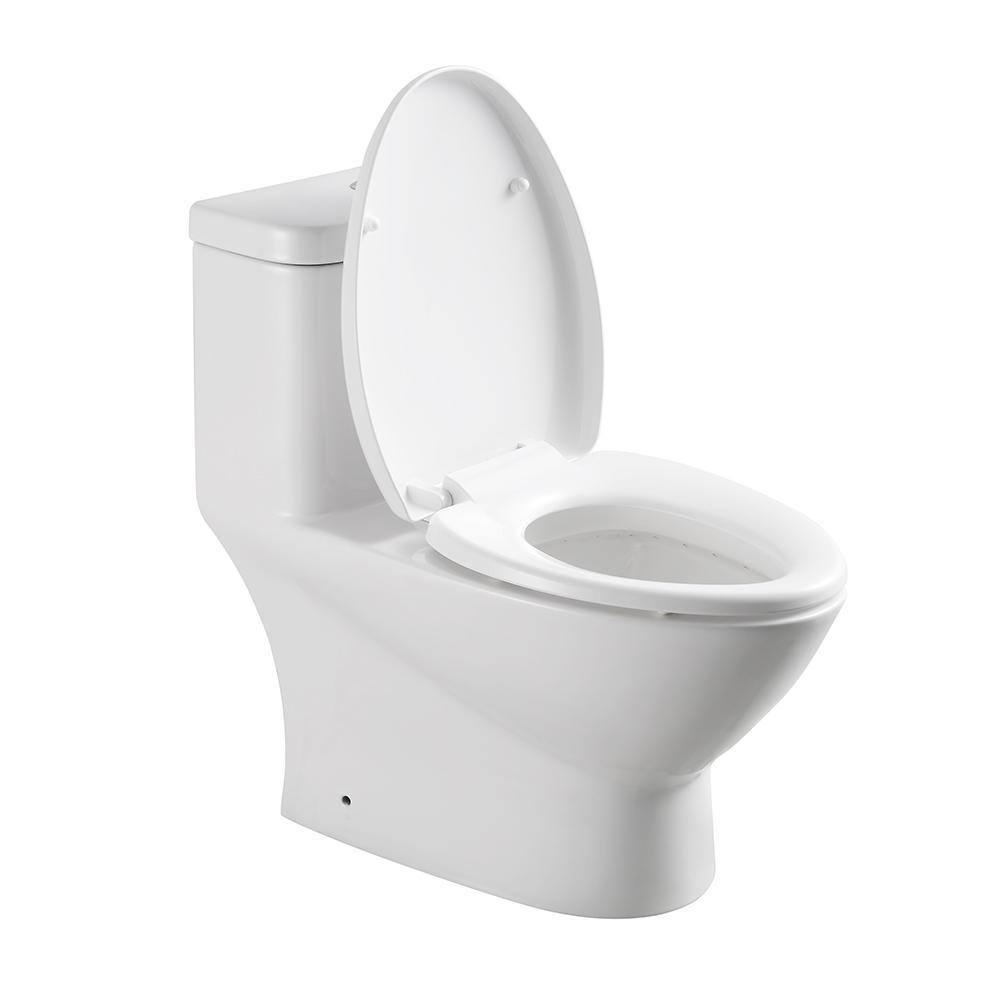 One-Piece Dual Flush Toilet with Soft Close Seat B930