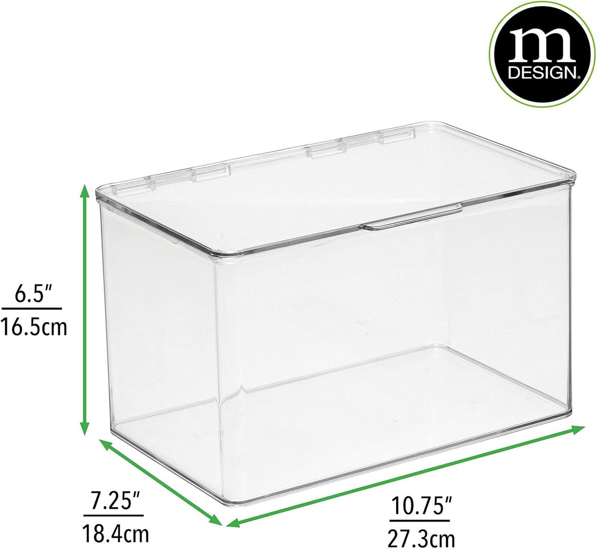 Clear 8 Pack Stackable Plastic Storage Bin with Lid Y20281