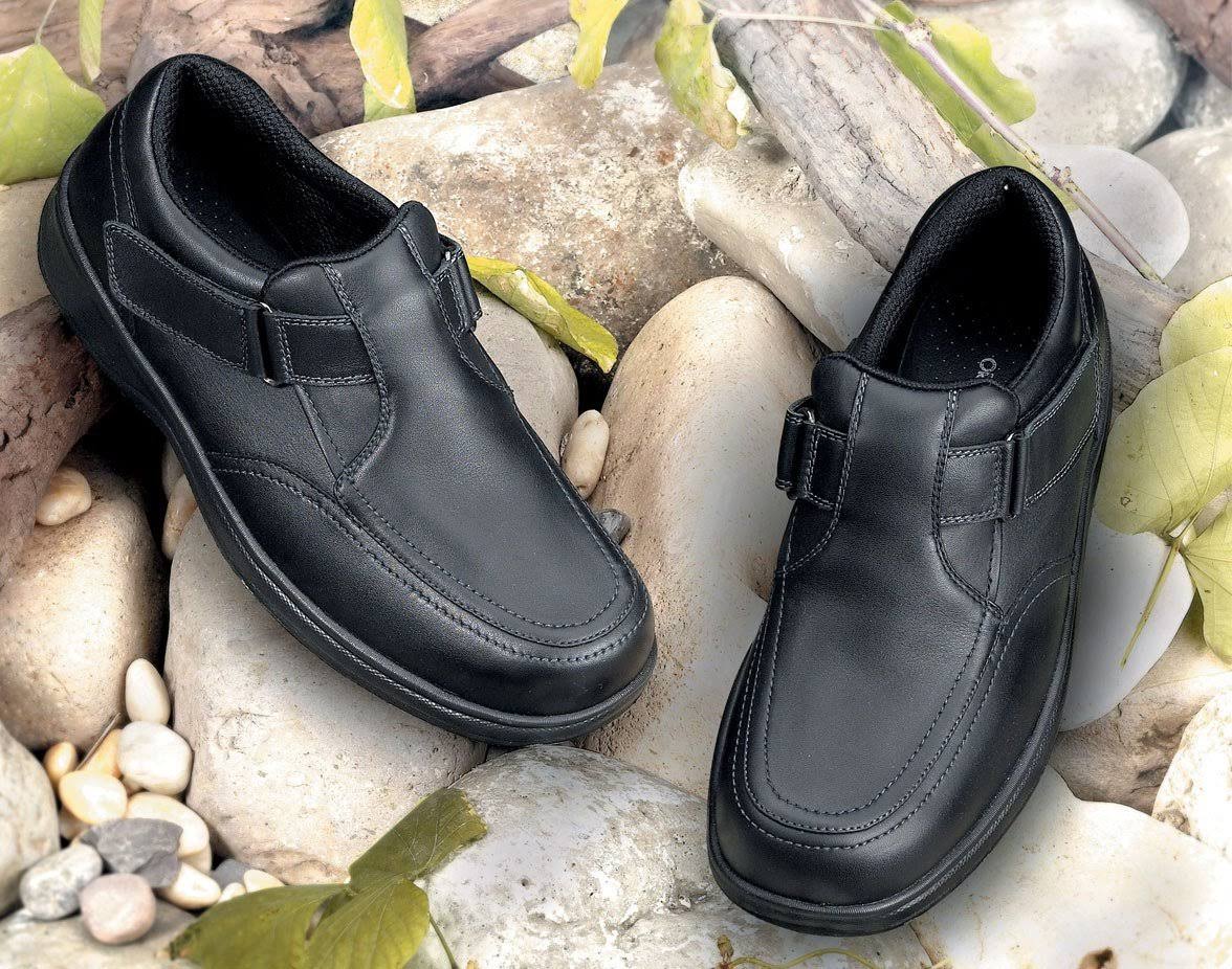 Black Leather Men's Shoes H11766