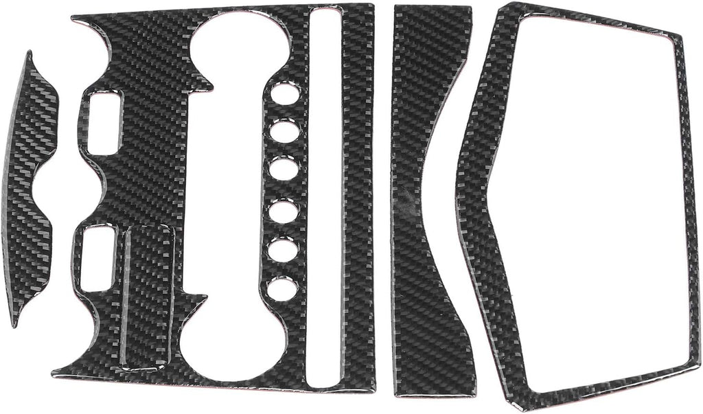 Console AC CD Panel Cover Carbon Fiber Pack of 2 D83421