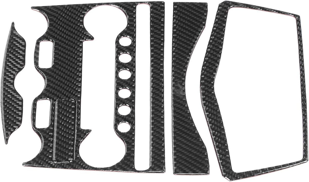 Console AC CD Panel Cover Carbon Fiber Pack of 2 D83421