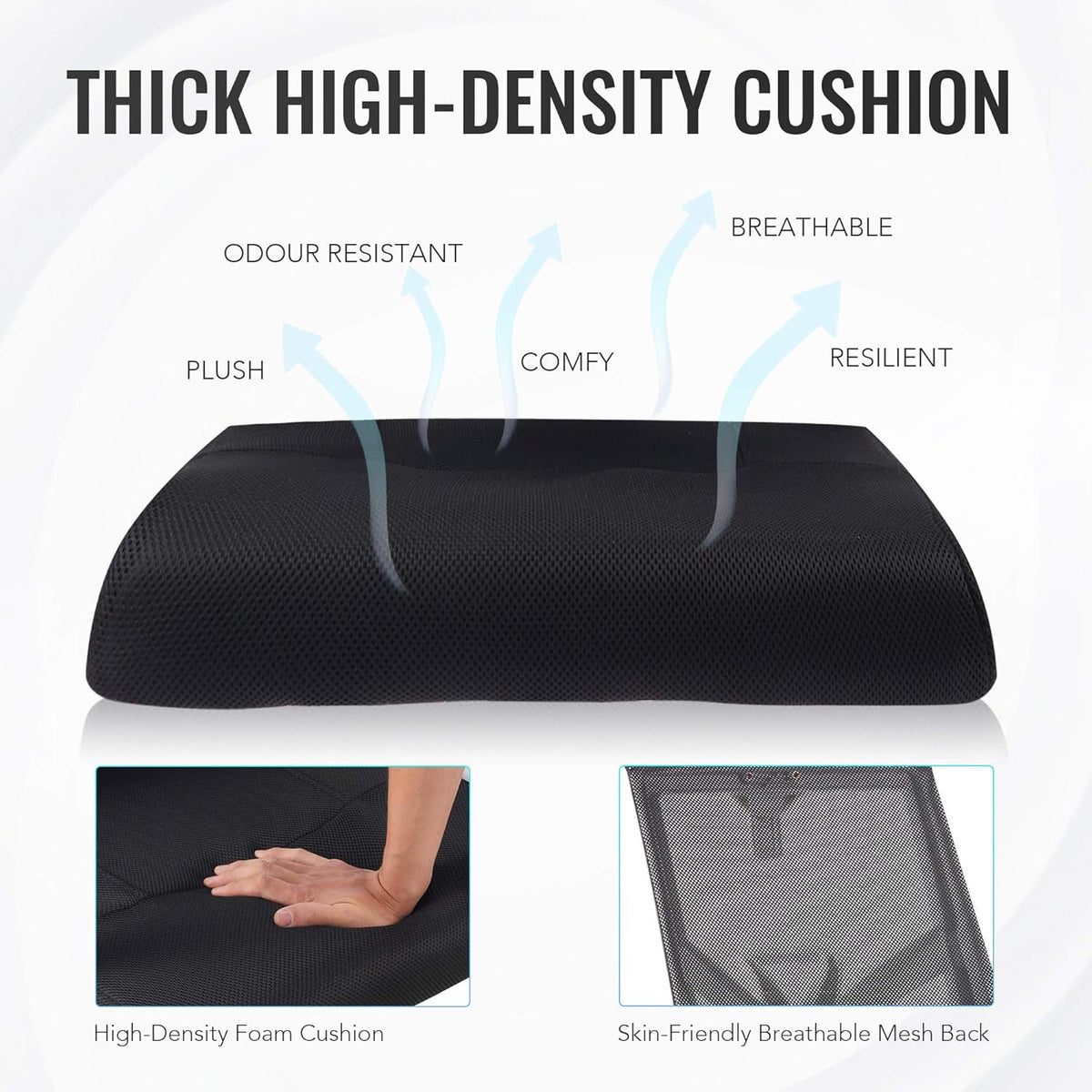 Black Ergonomic Mesh Office Chair with Lumbar Support M25982